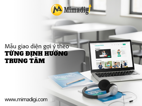 Thiết kế website trung tâm ngoại ngữ tại mimadigi