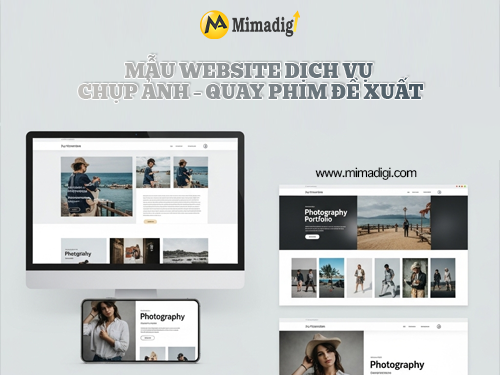 Thiết kế website dịch vụ chụp ảnh – quay phim tại mimadigi