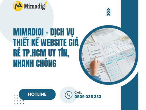 Dịch vụ thiết kế website giá rẻ TP.HCM của mimadigi