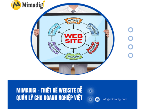 Website quản trị dễ dàng, linh hoạt tại mimadigi