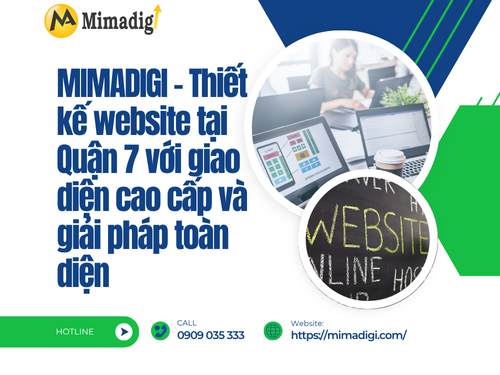 Thiết kế website Quận 7 – giao diện cao cấp của mimadigi