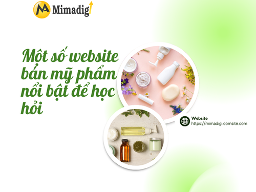 Thiết kế website bán mỹ phẩm online tại mimadigi