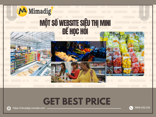 Thiết kế website siêu thị mini tại mimadigi