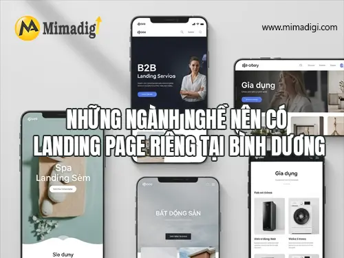Thiết kế website landing page chạy quảng cáo tại Bình Dương mimadigi