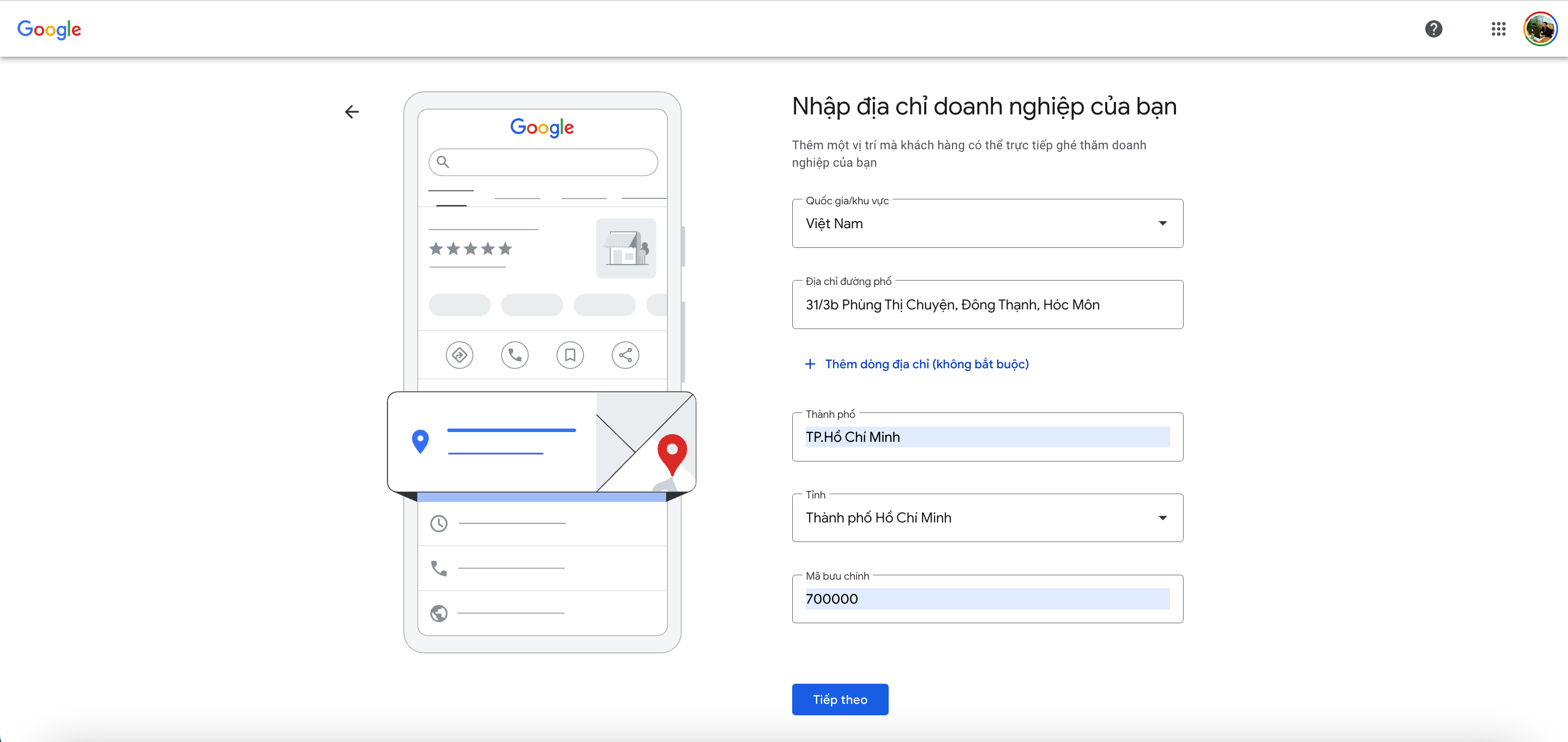 Quy trình tạo google maps doanh nghiệp