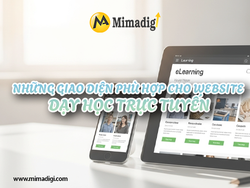 Thiết kế website dạy học trực tuyến – eLearning tại mimadigi