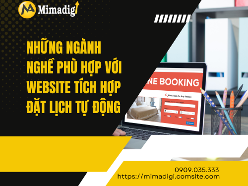 Website tích hợp booking – đặt lịch tự động của mimadigi