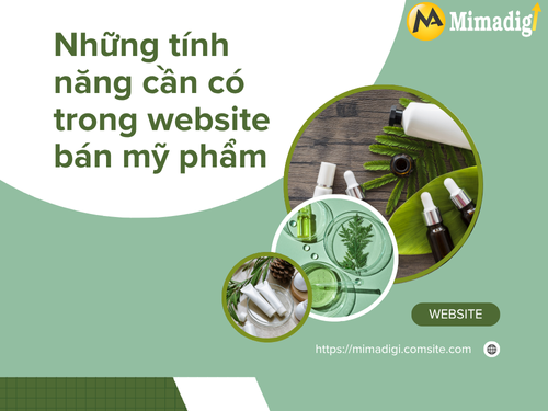 Thiết kế website bán mỹ phẩm online tại mimadigi