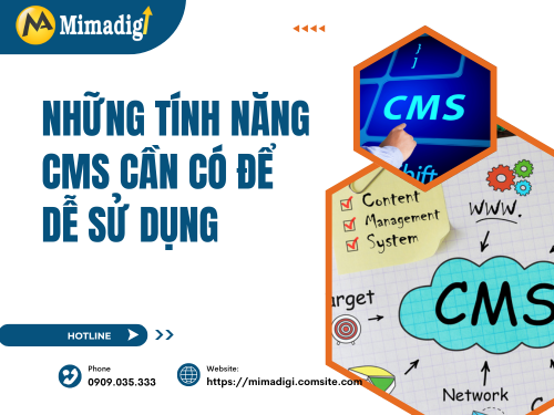 Website có CMS dễ sử dụng cho người không chuyên tại mimadigi