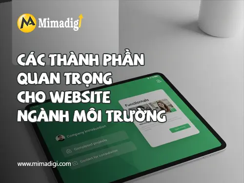 Thiết kế website dịch vụ môi trường tại mimadigi