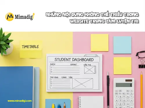Thiết kế website trung tâm luyện thi tại mimadigi
