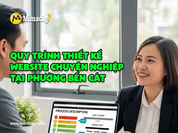 Thiết kế website Phường Bến Cát tại mimadigi