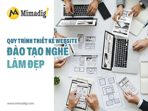 Thiết kế website dạy nghề spa, nail, make up tại mimadigi