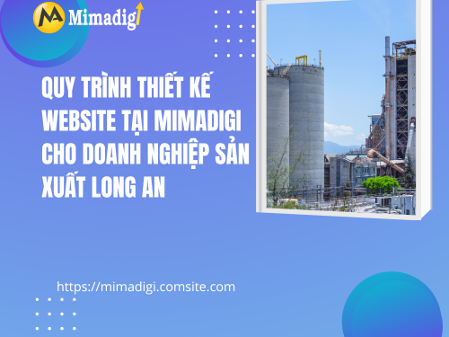 Thiết kế web công ty sản xuất Long An của mimadigi