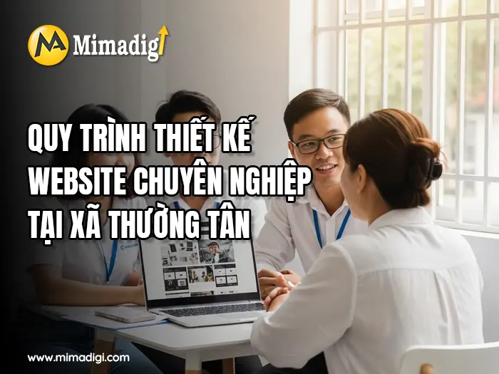 Thiết kế website Xã Thường Tân tại mimadigi