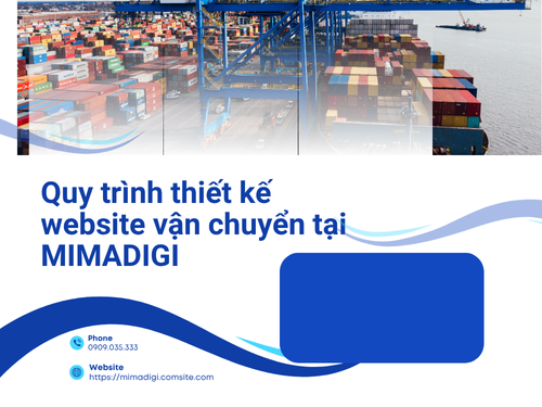 Làm website dịch vụ vận chuyển Long An của mimadigi