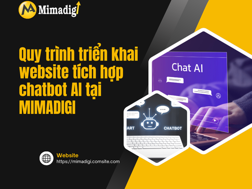 Thiết kế website tích hợp chatbot AI của mimadigi