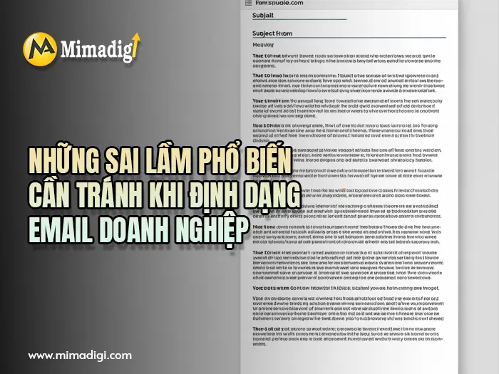 Định dạng chuẩn email doanh nghiệp chuyên nghiệp cần có tại mimadigi