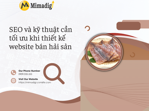 Thiết kế website bán hải sản – cá khô online tại mimadigi