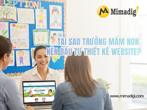 Thiết kế website trường mầm non tại mimadigi