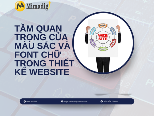 Màu sắc và font chữ trong thiết kế website: Những nguyên tắc cơ bản của mimadigi