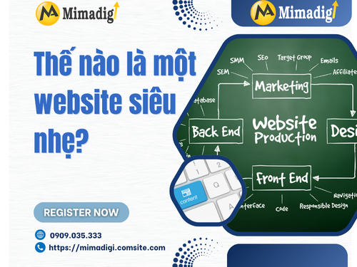 Website tối ưu tốc độ siêu nhẹ tại mimadigi