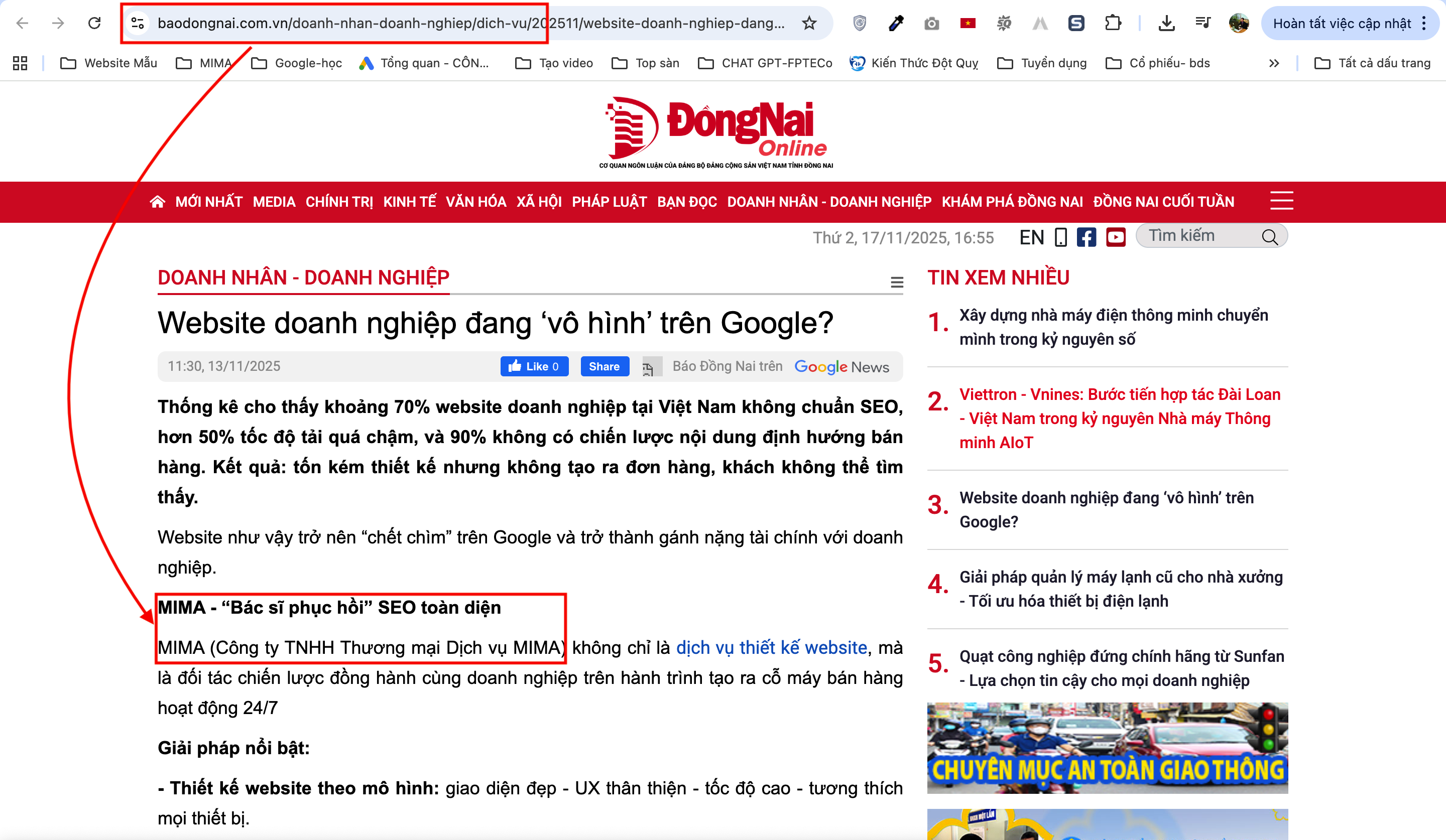 Thiết Kế Website Đồng Nai