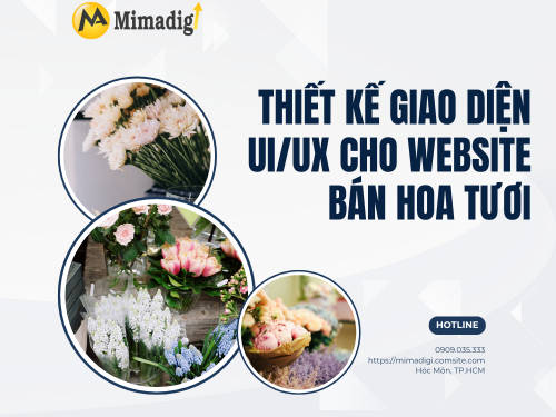 Thiết kế website cửa hàng hoa tươi tại mimadigi