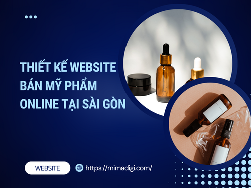 Thiết kế website bán mỹ phẩm online tại Sài Gòn của mimadigi