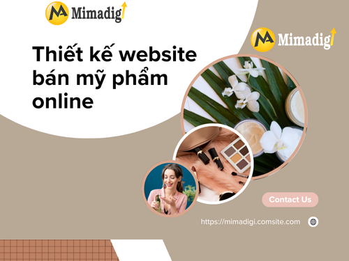 Thiết kế website bán mỹ phẩm online tại mimadigi
