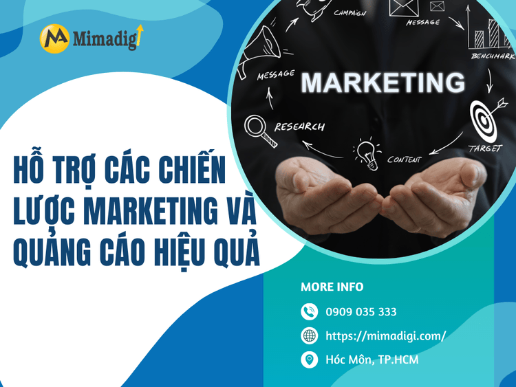 Hỗ trợ các chiến lược marketing và quảng cáo hiệu quả tại MIMA