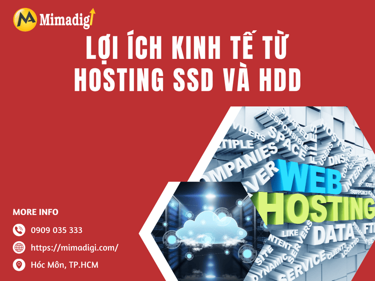 Lợi ích kinh tế từ Hosting SSD và HDD tại MIMA