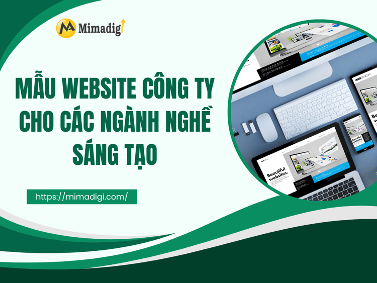 Company website templates for creative industries at MIMA