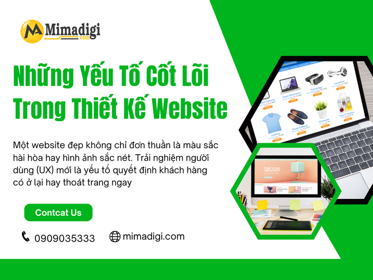 Những Yếu Tố Cốt Lõi Trong Thiết Kế Website Chuyên Nghiệp
