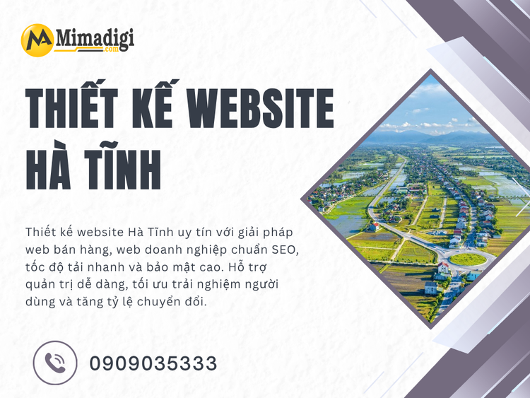 Ha Tinh Website Design – A Solid Digital Foundation for Business Breakthrough