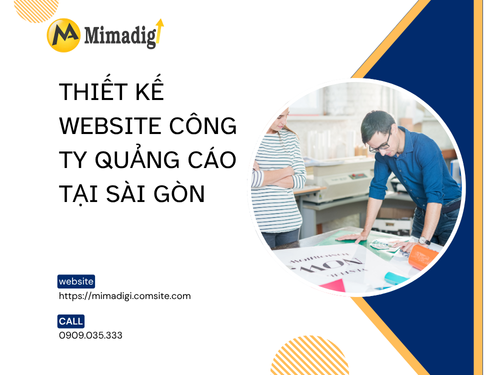 Thiết kế website công ty quảng cáo tại Sài Gòn của mimadigi