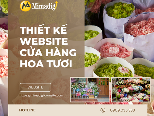 Thiết kế website cửa hàng hoa tươi tại mimadigi