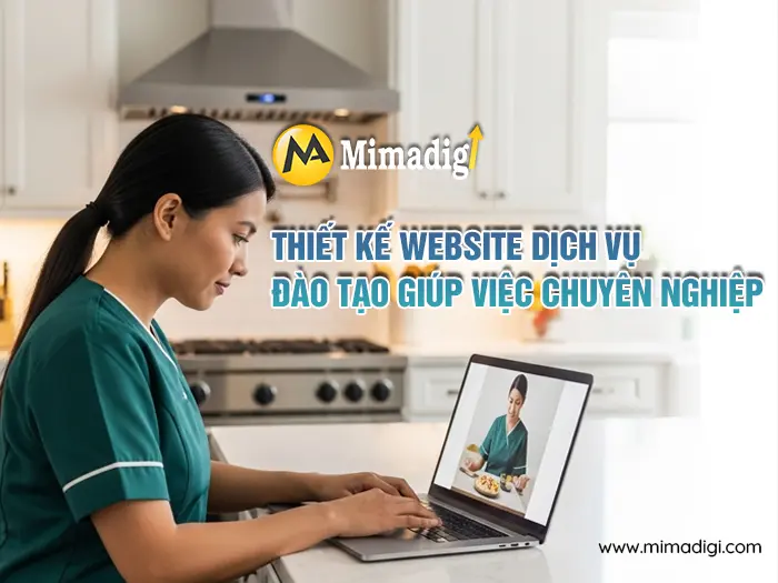 Thiết kế website dịch vụ đào tạo giúp việc chuyên nghiệp tại mimadigi