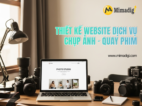 Thiết kế website dịch vụ chụp ảnh – quay phim tại mimadigi