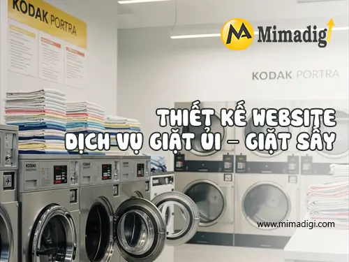 Thiết kế website dịch vụ giặt ủi – giặt sấy tại mimadigi