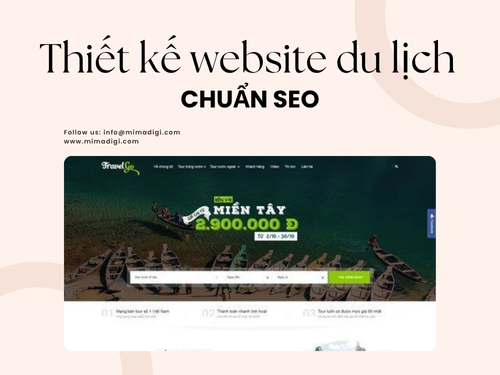 Thiết kế website công ty du lịch tại Vũng Tàu của MimaDigi