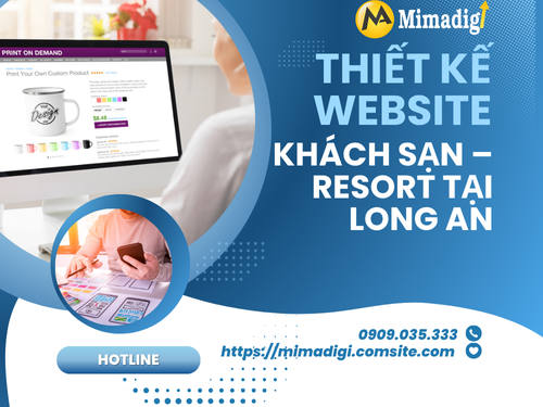 Thiết kế website khách sạn – resort tại Long An của mimadigi
