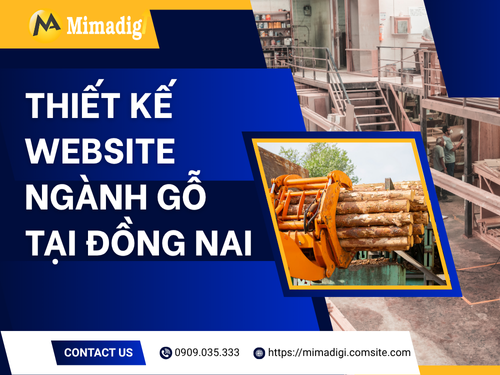 Thiết kế website ngành gỗ tại Đồng Nai của mimadigi