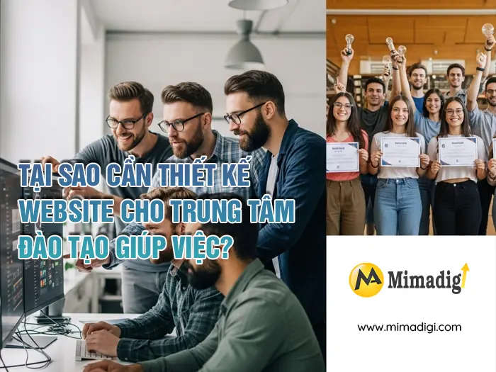 Thiết kế website dịch vụ đào tạo giúp việc chuyên nghiệp tại mimadigi