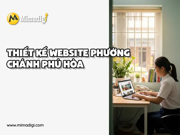 Thiết kế website Phường Chánh Phú Hòa tại mimadigi