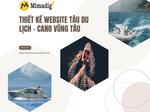 Thiết kế website tàu du lịch – cano Vũng Tàu tại mimadigi