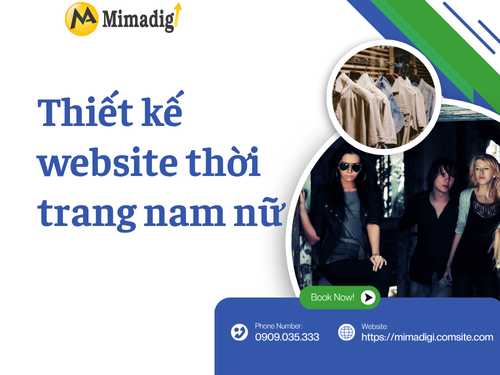 Thiết kế website thời trang nam nữ tại mimadigi