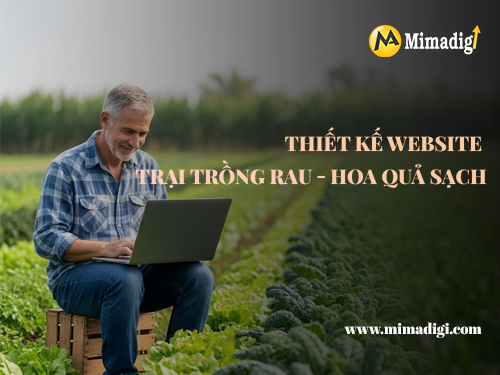 Thiết kế website trại trồng rau – hoa quả sạch tại mimadigi