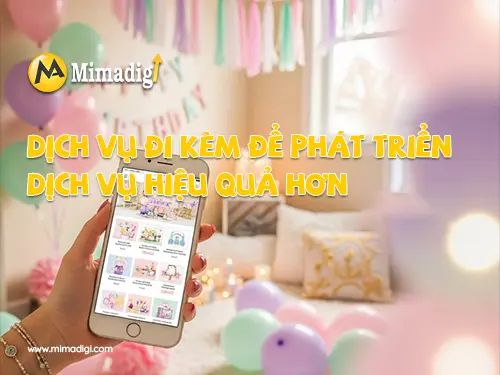 Thiết kế website dịch vụ trang trí tiệc sinh nhật tại mimadigi