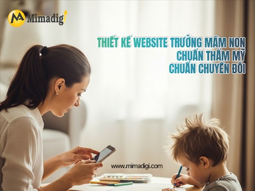 Thiết kế website trường mầm non tại mimadigi